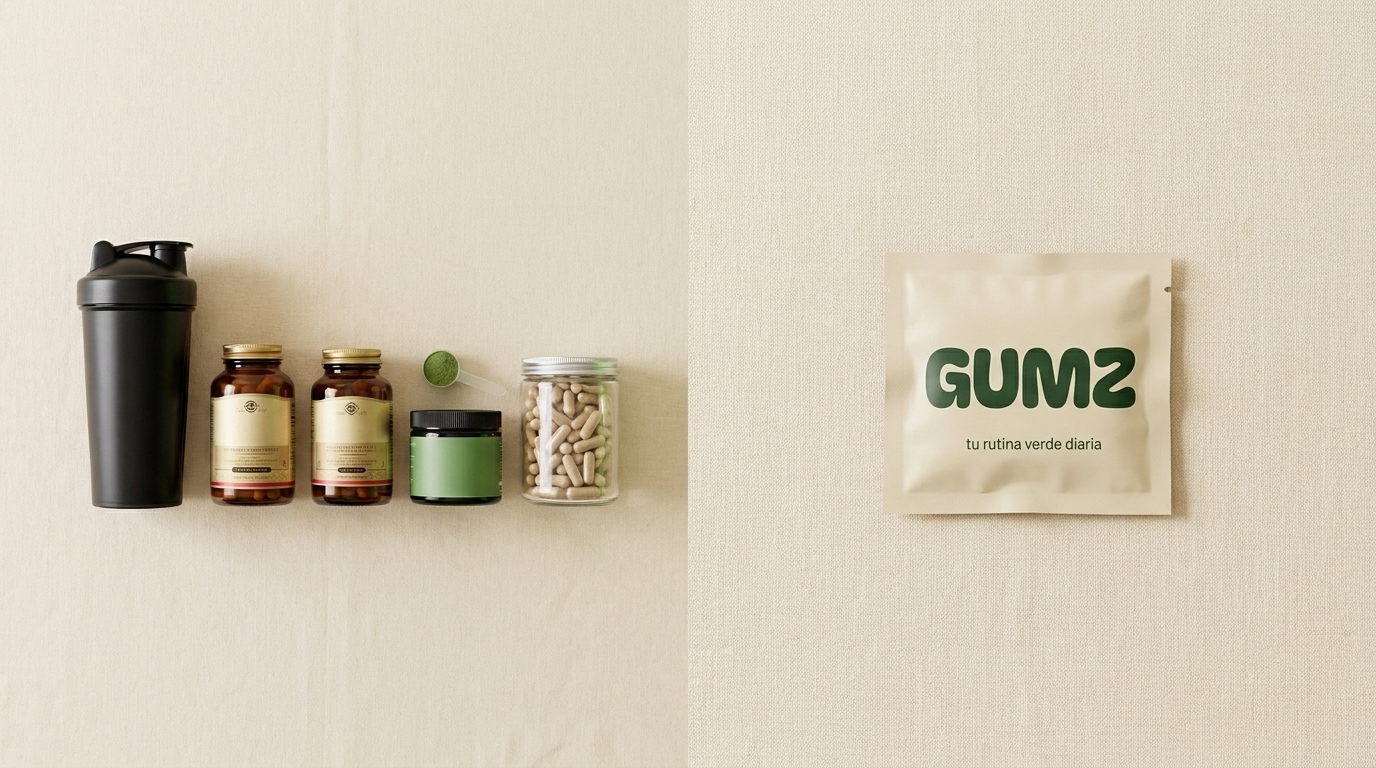 Comparación: cinco suplementos vs un sobre GUMZ